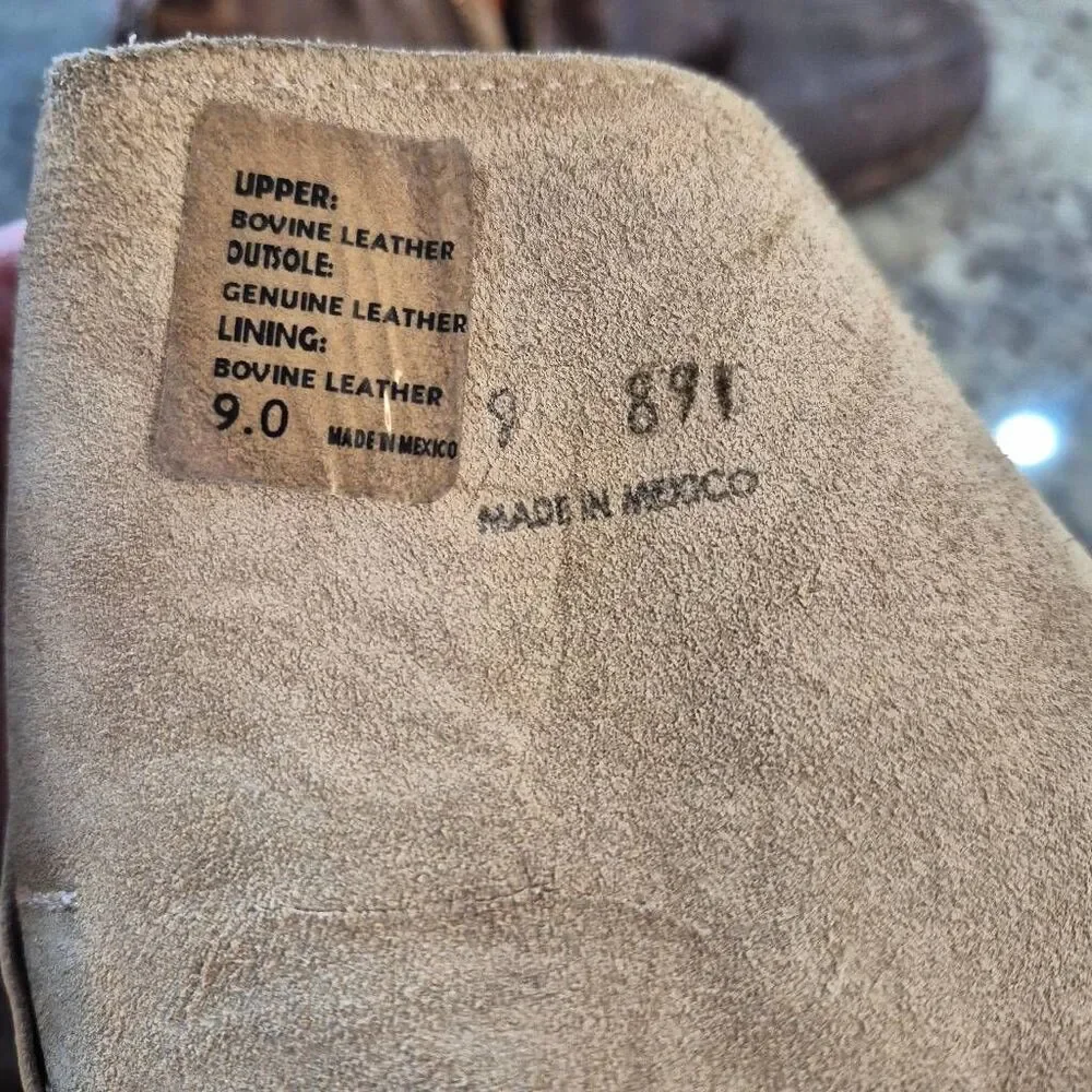 Bed Stu Bed-Stu Cobbler Series Women's Turn Leather Mid-Calf Boots Side Zip USED